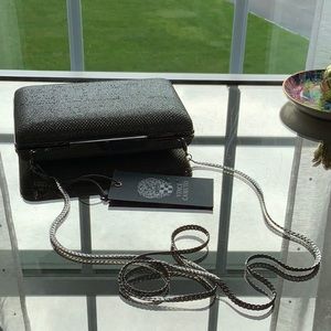 Vince Camuto silver clutch